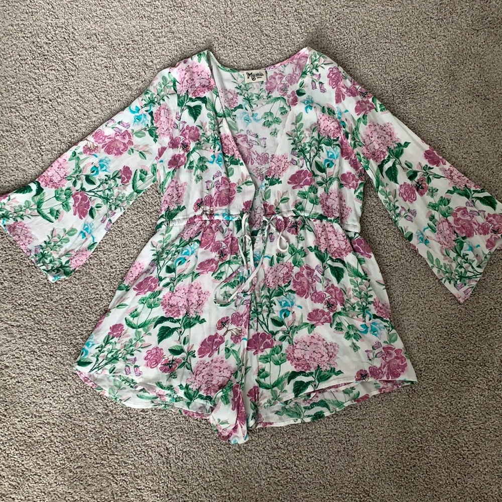 Show me your mumu floral romper
